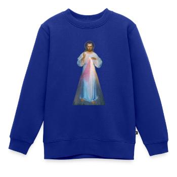 Jesus Ich vertraue auf dich, Jesus Ich vertraue auf dich - Kinder Premium Organic Sweatshirt - Royalblau - Vorne - AI Model Kid Female (0cm)