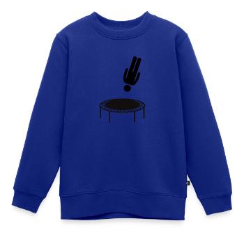 Trampolin Springen Trampolinturnen Geschenk - Kinder Premium Organic Sweatshirt - Royalblau - Vorne - AI Model Kid Female (0cm)