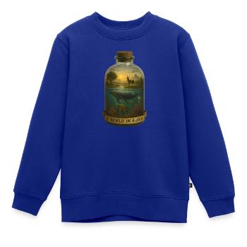 World in a Jar - Wal & Hirsch - Kinder Premium Organic Sweatshirt - Royalblau - Vorne - AI Model Kid Female (0cm)