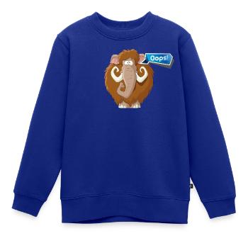 Mammoth Oops - Kinder Premium Organic Sweatshirt - Royalblau - Vorne - AI Model Kid Female (0cm)