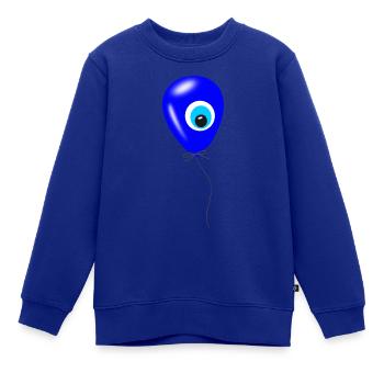 Nazar Ballon - Kinder Premium Organic Sweatshirt - Royalblau - Vorne - AI Model Kid Female (0cm)