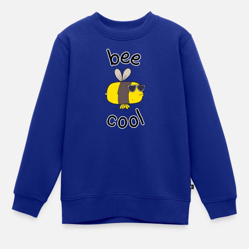 Bee Cool - Kinder Premium Organic Sweatshirt - Royalblau