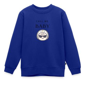 Call me Baby - Kinder Premium Organic Sweatshirt - Royalblau - Vorne - AI Model Kid Female (0cm)