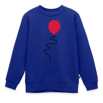 Ballon - Kinder Premium Organic Sweatshirt - Royalblau - Vorne - AI Model Kid Female (0cm)