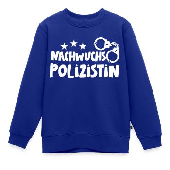 Nachwuchs Polizist Nachwuchs Polizistin Polizeiaut - Kinder Premium Organic Sweatshirt - Royalblau - Vorne - AI Model Kid Female (0cm)