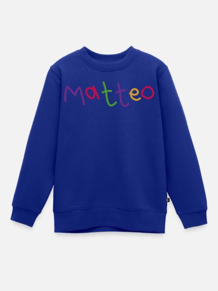 Matteo - Kinder Premium Organic Sweatshirt - Royalblau