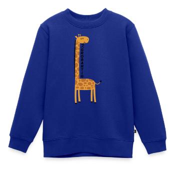 Giraffe großartig - Kinder Premium Organic Sweatshirt - Royalblau - Vorne - AI Model Kid Female (0cm)