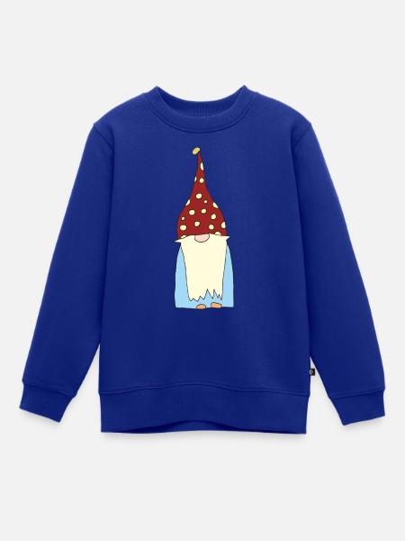 wichtel zwerg - Kinder Premium Organic Sweatshirt - Royalblau