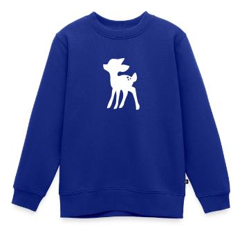 Rehkitz - Kinder Premium Organic Sweatshirt - Royalblau - Vorne - AI Model Kid Female (0cm)