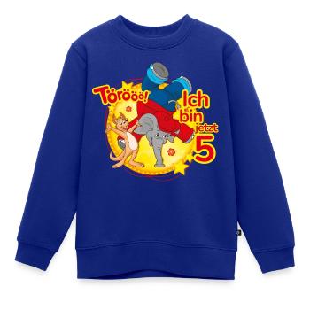Benjamin Blümchen Ich Bin Jetzt 5 - Kinder Premium Organic Sweatshirt - Royalblau - Vorne - AI Model Kid Female (0cm)