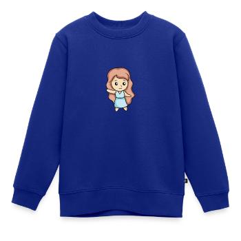 Sternzeichen Jungfrau - Kinder Premium Organic Sweatshirt - Royalblau - Vorne - AI Model Kid Female (0cm)