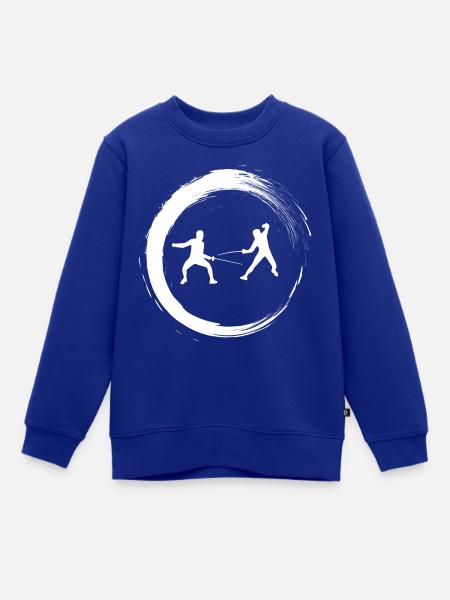 Fechten - Kinder Premium Organic Sweatshirt - Royalblau