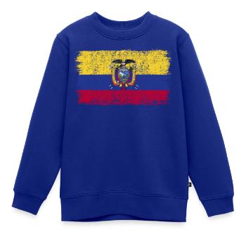 Ecuador Flagge Ecuador Ecuadorflagge - Kinder Premium Organic Sweatshirt - Royalblau - Vorne - AI Model Kid Female (0cm)