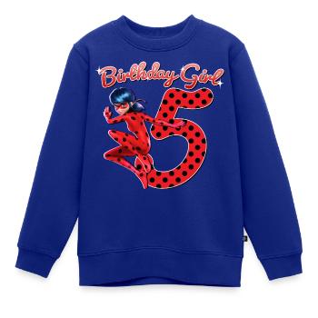 Miraculous Ladybug 5. Geburtstag Outfit Geschenk - Kinder Premium Organic Sweatshirt - Royalblau - Vorne - AI Model Kid Female (0cm)