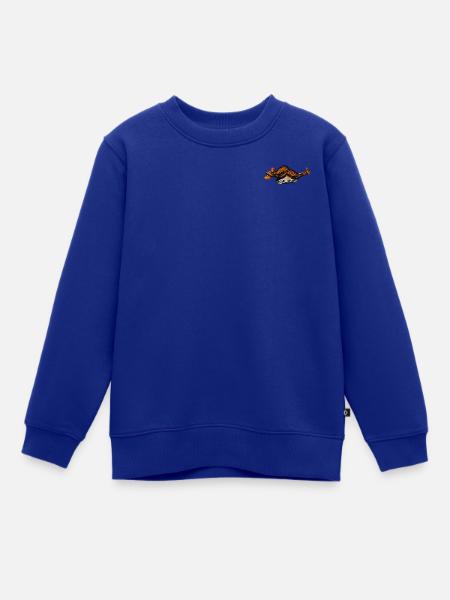 Pippi Langstrumpf Auf Der Lauer Stick - Kinder Premium Organic Sweatshirt - Royalblau