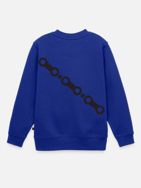 Fahrrad Kette - Kinder Premium Organic Sweatshirt - Royalblau