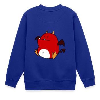 Monster - Kinder Premium Organic Sweatshirt - Royalblau - Hinten - AI Model Kid Female (0cm)