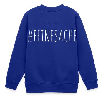 #FEINESACHE Design & Geschenkidee - Kinder Premium Organic Sweatshirt - Royalblau - Hinten - AI Model Kid Female (0cm)