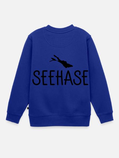 Seehase - Kinder Premium Organic Sweatshirt - Royalblau