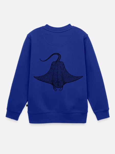 Rochen - Kinder Premium Organic Sweatshirt - Royalblau