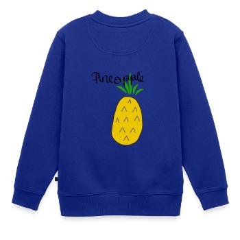 Pineapple - Kinder Premium Organic Sweatshirt - Royalblau - Hinten - AI Model Kid Female (0cm)
