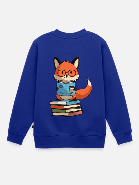 Schlaufuchs schlauer fuchs - Kinder Premium Organic Sweatshirt - Royalblau