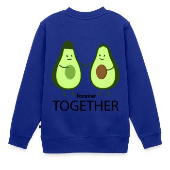 Zusammen - Kinder Premium Organic Sweatshirt - Royalblau - Hinten - AI Model Kid Female (0cm)