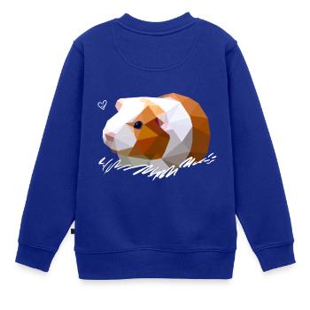 Meerschweinchen (Meerschweinchen) - Kinder Premium Organic Sweatshirt - Royalblau - Hinten - AI Model Kid Female (0cm)