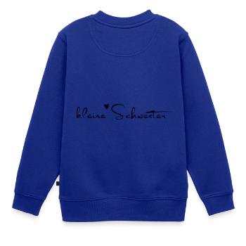 Kleine Schwester - Kinder Premium Organic Sweatshirt - Royalblau - Hinten - AI Model Kid Female (0cm)