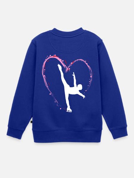 Eiskunstlauf Schlittschuhlauf Eis Figuren Tanz - Kinder Premium Organic Sweatshirt - Royalblau