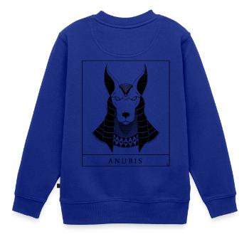 Anubis – Der Wächter des Jenseits - Kinder Premium Organic Sweatshirt - Royalblau - Hinten - AI Model Kid Female (0cm)