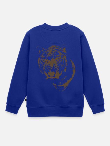 Tiger - Kinder Premium Organic Sweatshirt - Royalblau