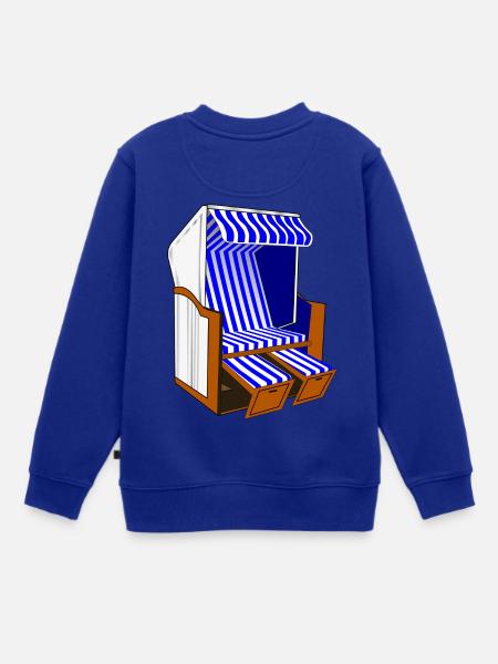 Strandkorb - Kinder Premium Organic Sweatshirt - Royalblau
