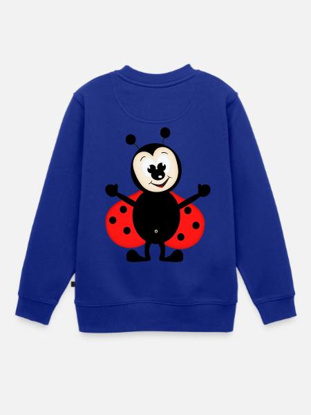 Marienkäfer - Kinder Premium Organic Sweatshirt - Royalblau