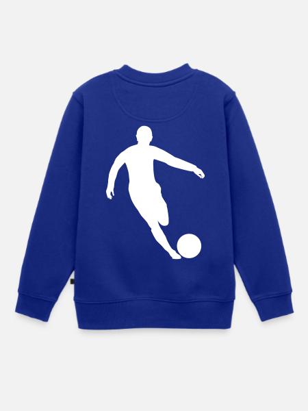 Fussballspieler - Kinder Premium Organic Sweatshirt - Royalblau