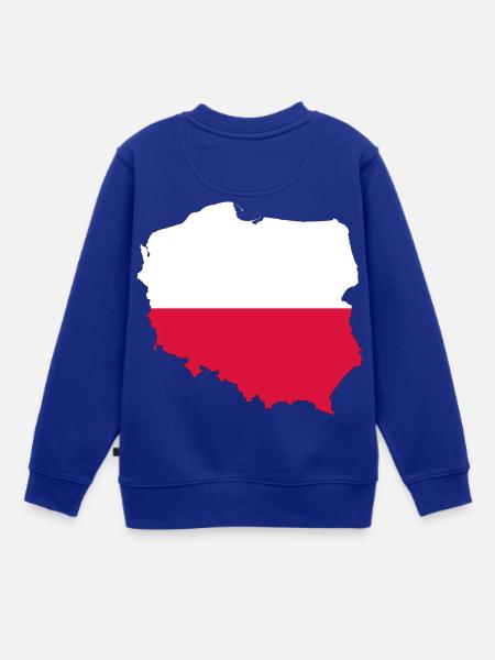 Polen Geschenk Land - Kinder Premium Organic Sweatshirt - Royalblau