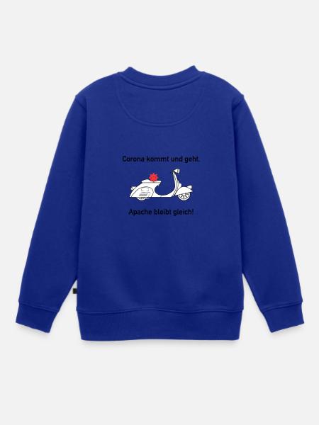 Apache Corona Roller - Kinder Premium Organic Sweatshirt - Royalblau