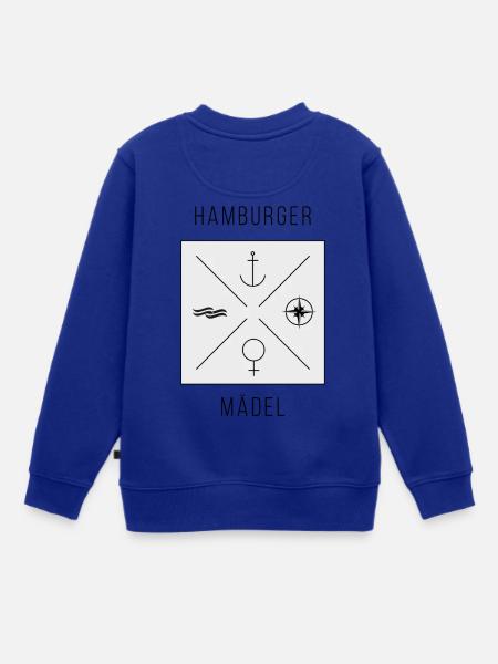 Hamburger Maedel - Kinder Premium Organic Sweatshirt - Royalblau