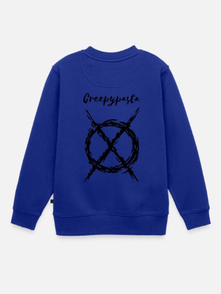CREEPYPASTA - Kinder Premium Organic Sweatshirt - Royalblau
