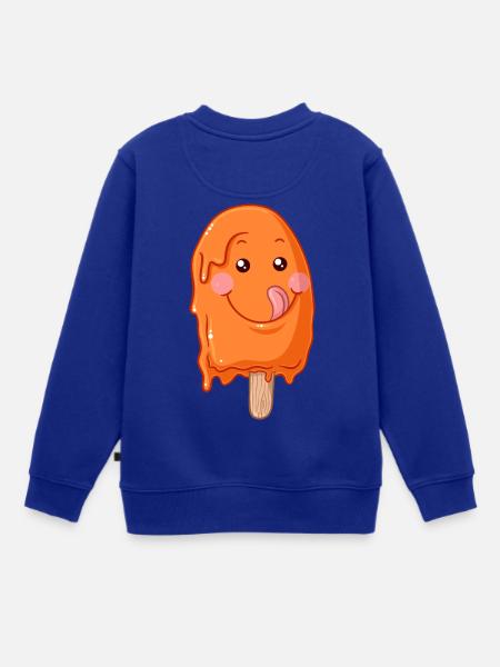 Eis am Stiel Comic - Kinder Premium Organic Sweatshirt - Royalblau