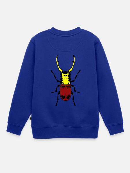 Hirschkäfer Insekt Insekten - Kinder Premium Organic Sweatshirt - Royalblau