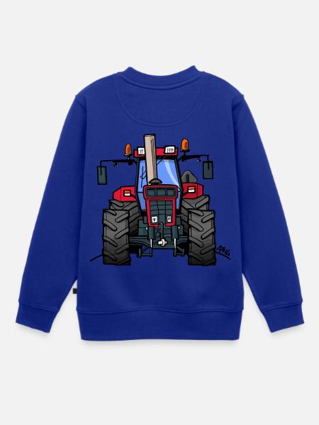 362 Red tractor 1455XL - Kinder Premium Organic Sweatshirt - Royalblau