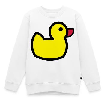 Entchen - Kinder Premium Organic Sweatshirt - Weiß - Vorne - AI Model Kid Male (0cm)