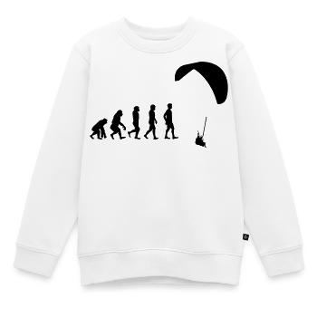 Evolution Gleitschirm - Kinder Premium Organic Sweatshirt - Weiß - Vorne - AI Model Kid Male (0cm)