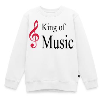 musik - Kinder Premium Organic Sweatshirt - Weiß - Vorne - AI Model Kid Male (0cm)
