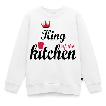 cuire à feu - Sweat Premium enfant bio - blanc - Devant - AI Model Kid Male (0cm)