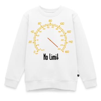 Tacho | No Limit - Kinder Premium Organic Sweatshirt - Weiß - Vorne - AI Model Kid Male (0cm)