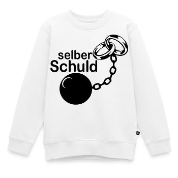 Junggesellenabschied , JGA - Selber Schuld(25) - Kinder Premium Organic Sweatshirt - Weiß - Vorne - AI Model Kid Male (0cm)
