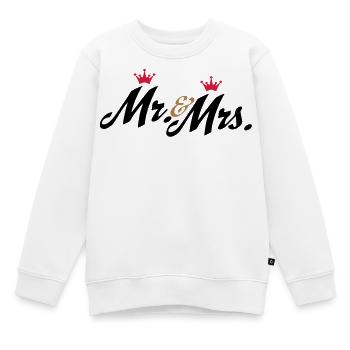 hochzeit - Kinder Premium Organic Sweatshirt - Weiß - Vorne - AI Model Kid Male (0cm)