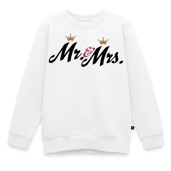 hochzeit - Kinder Premium Organic Sweatshirt - Weiß - Vorne - AI Model Kid Male (0cm)